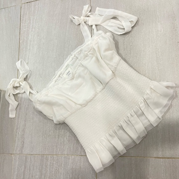 Wilfred Tops - Wilfred white ballad tie up size 2XL XXL